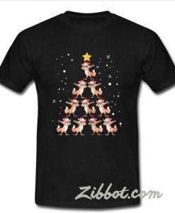 Fox Christmas tree shirt