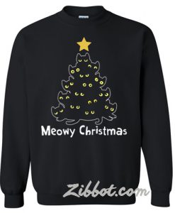 Meowy Christmas sweatshirt