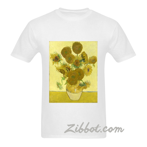 vincent van gogh sunflowers t shirt zibbot