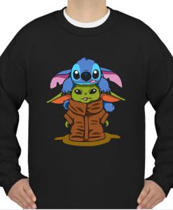 Baby Stitch And Baby Yoda sweatshirt