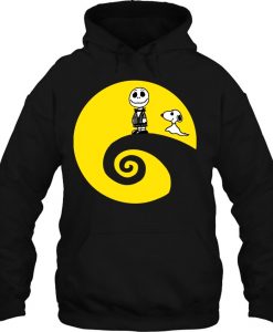 Charlie Skellington And Zero Snoopy hoodie