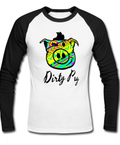 dirty pig raglan t shirt