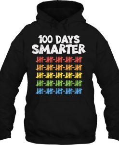 100 Days Smarter 100Th Day Of School Rainbow hoodie