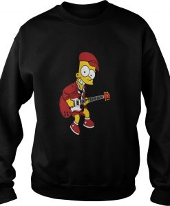 Bart Simpson Playing sweatshirt