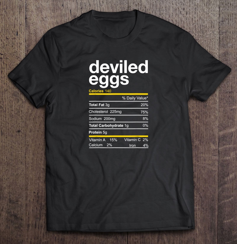 Deviled Egg Nutrition Facts t shirt