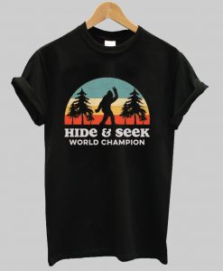 Retro Bigfoot Hide & Seek World Champion T-Shirt