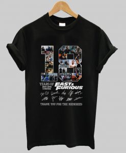 18 year Fast and Furious t-shirt