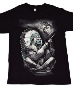 Native Peace Pipe T Shirt