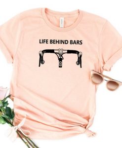 Cool Bicycle Life Behind Bars T Shirt