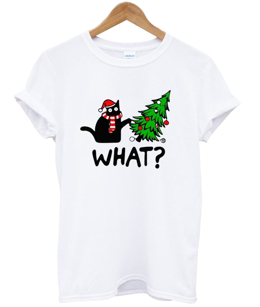 Black Cat Christmas Shirt